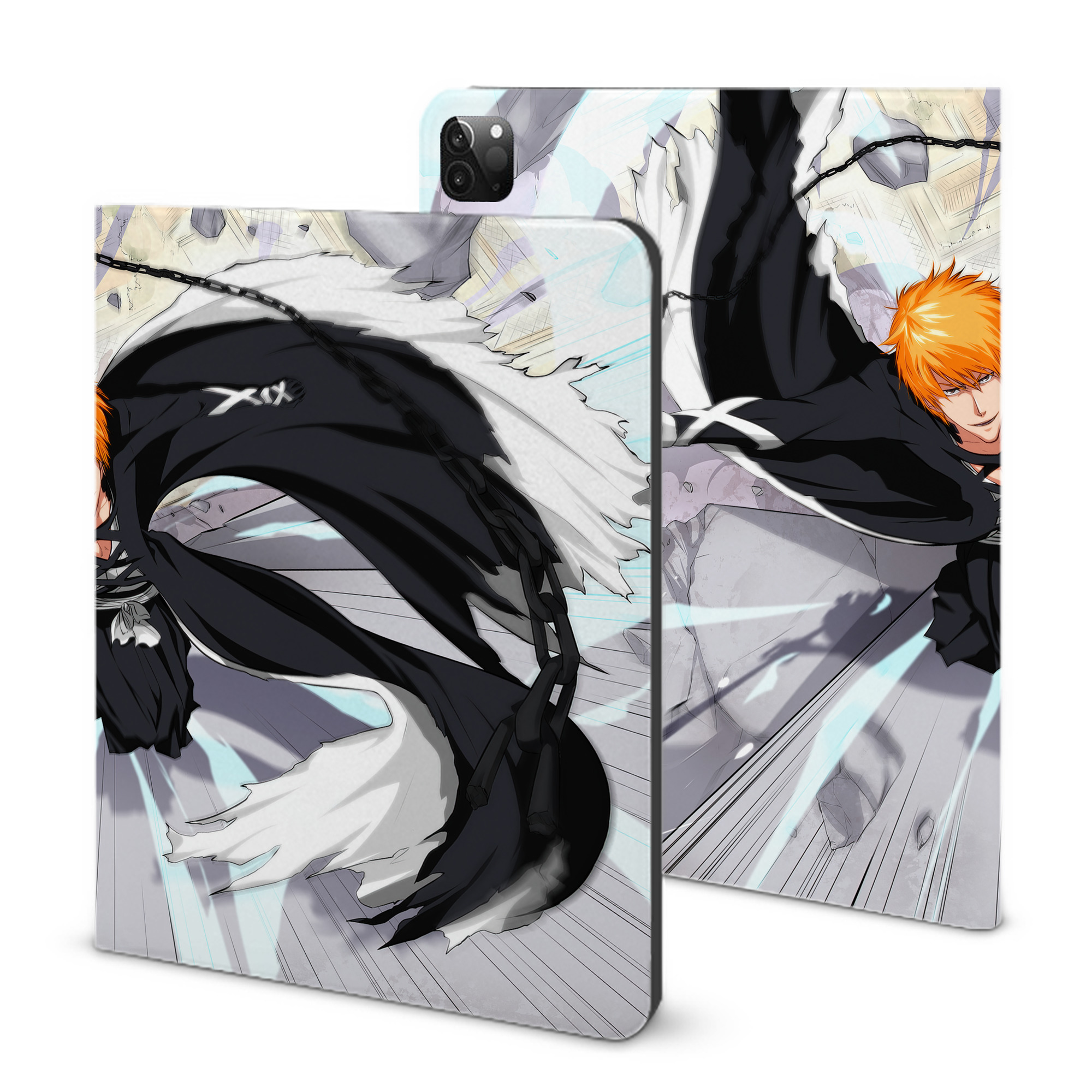 （画像用） ブリーチ BLEACH IPadケース ペンホルダー付き ブックスタイルデザイン